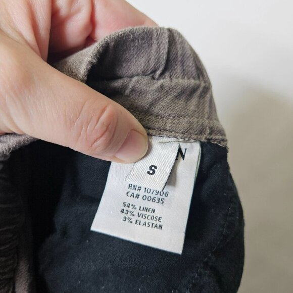 Hudson Addison Drawstring Jogger Pants Pull on Linen Viscose Blend Brown sz S - Picture 5 of 12